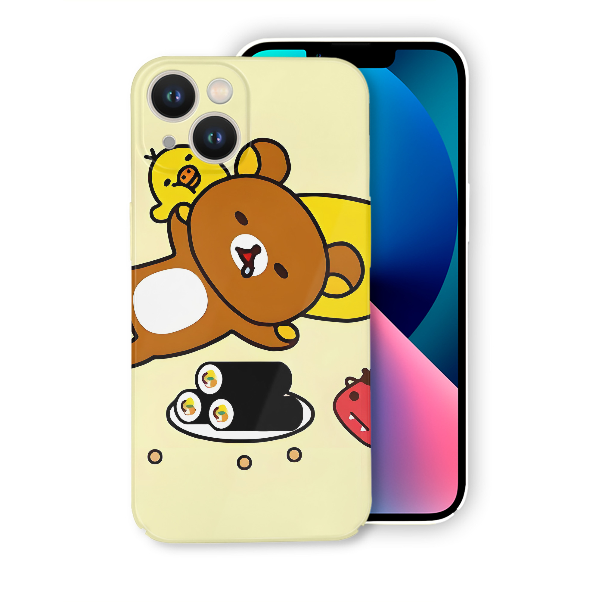 （画像用） リラックマ リラックマ キイロイトリ Rilakkuma Korilakkuma Kiiroitori 【iPhone 14シリーズ対応】ハードケース